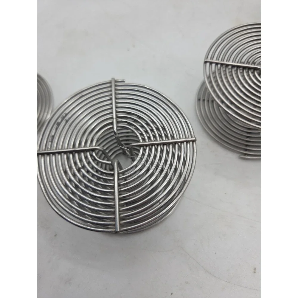 Lot Of 5 Pcs - 35mm Film Developing Reels  Stainless Steel W/ 2PC Case